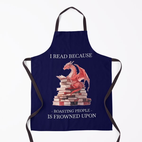 Artikelvorschau, Book Dragon – Ich habe es gelesen, weil es verpönt ist, Leute zu rösten entworfen und verkauft von SeraphineArts.