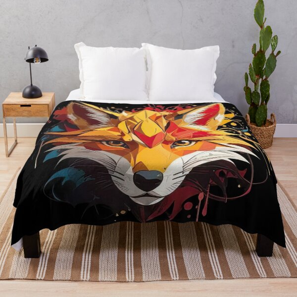 Item preview, Cute Colorful Fox in Low Poly Style designed and sold by MindSmith.