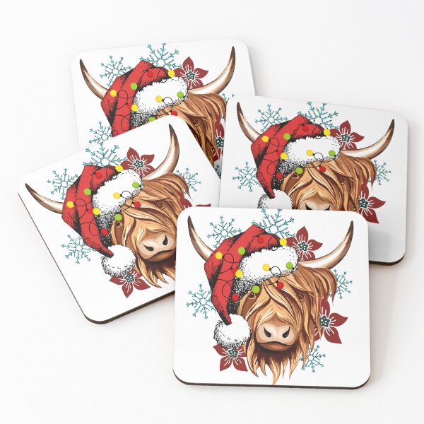 Item preview, Christmas Highland Cow designed and sold by DashBliss.