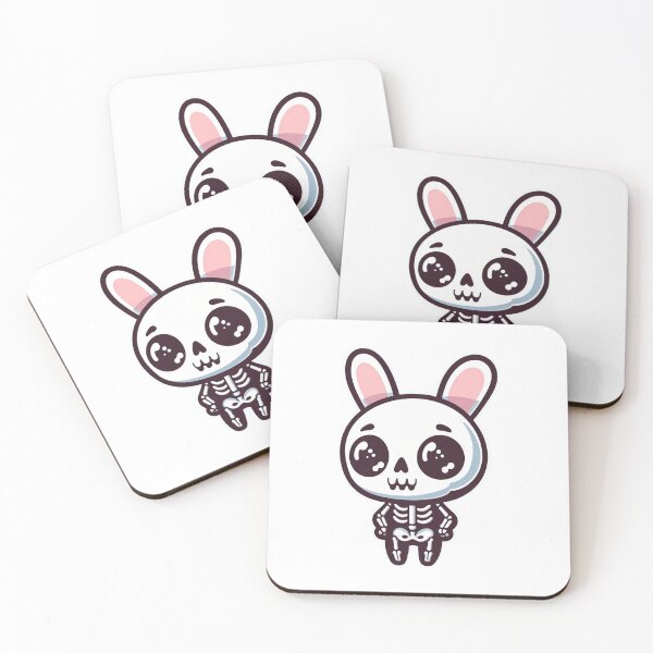 Item preview, Cute skeleton with bunny ears designed and sold by Wxjtecki.