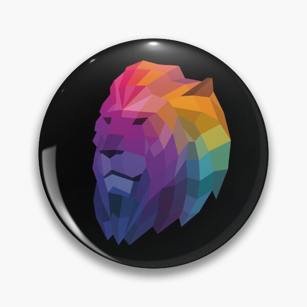 Item preview, Rainbow Geometric Lion Head designed and sold by shaldesign.