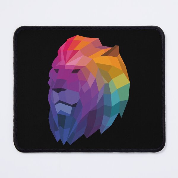 Item preview, Rainbow Geometric Lion Head designed and sold by shaldesign.