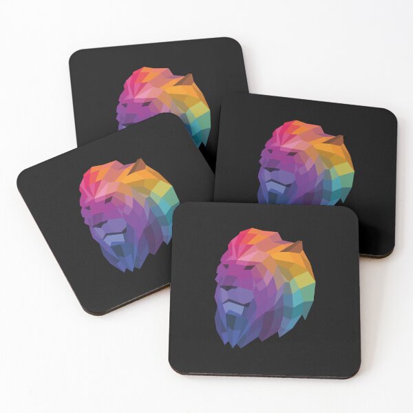 Item preview, Rainbow Geometric Lion Head designed and sold by shaldesign.