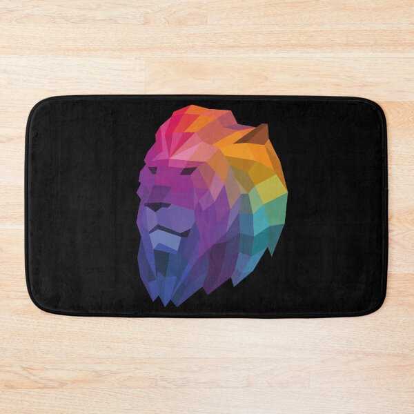 Item preview, Rainbow Geometric Lion Head designed and sold by shaldesign.