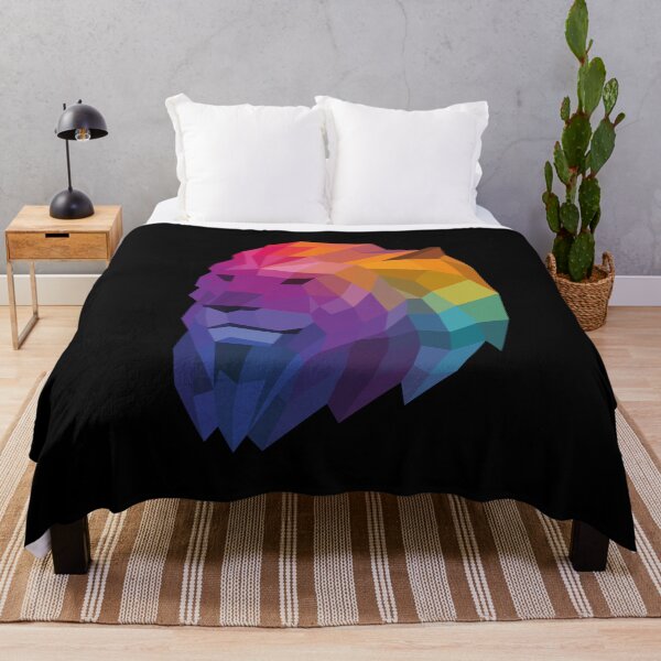 Item preview, Rainbow Geometric Lion Head designed and sold by shaldesign.