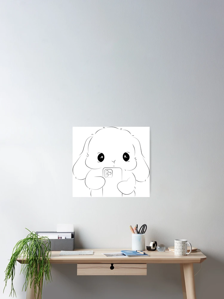 Thumbnail 2 of 3, Poster, Cute Rabbit designed and sold by iconking.