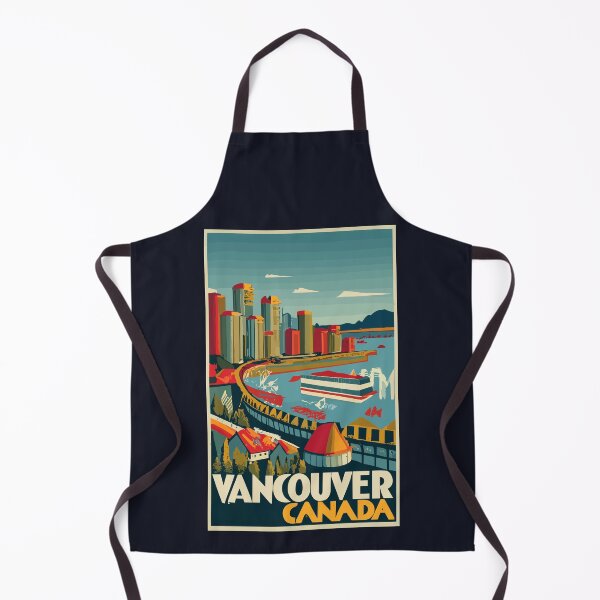Item preview, A Vintage Travel Art of Vancouver - Canada  designed and sold by GoodOldVintage.