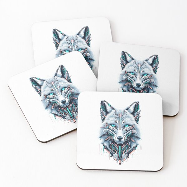 Item preview, Tundra Trekker - Cyber Arctic Fox designed and sold by MrAI-Store.
