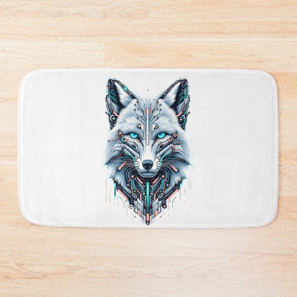 Item preview, Tundra Trekker - Cyber Arctic Fox designed and sold by MrAI-Store.
