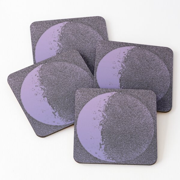 Item preview, Black Moon Shadow lilac-lavender gradient on black designed and sold by mariahmcmo.