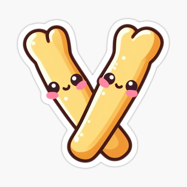 Yan Yan Chocolate Cream breadstick snack  Sticker for Sale by  berrypiestudio