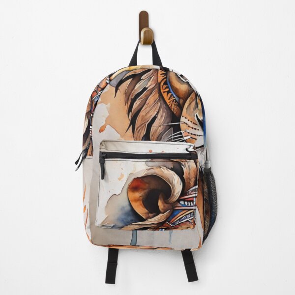 Item preview, lion tribal watercolor designed and sold by shokA Design.