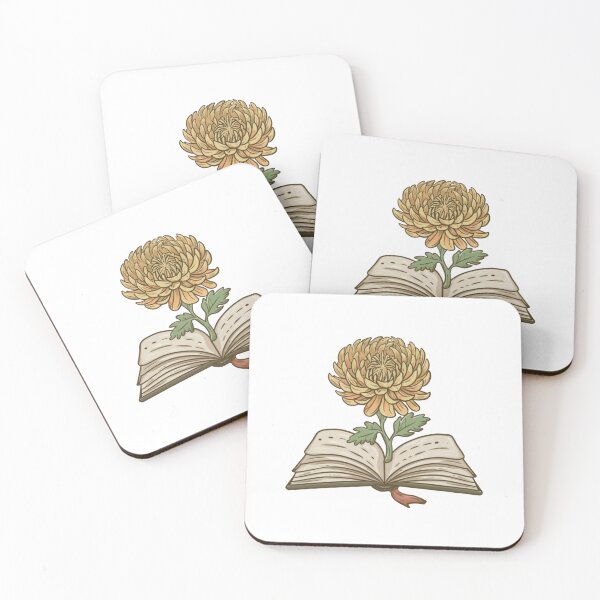 Item preview, Flowers Growing From Book | Yellow Chrysanthemum designed and sold by CircinusStore.
