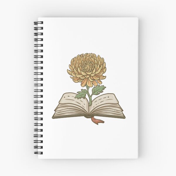 Item preview, Flowers Growing From Book | Yellow Chrysanthemum designed and sold by CircinusStore.