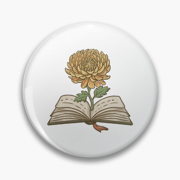 Item preview, Flowers Growing From Book | Yellow Chrysanthemum designed and sold by CircinusStore.