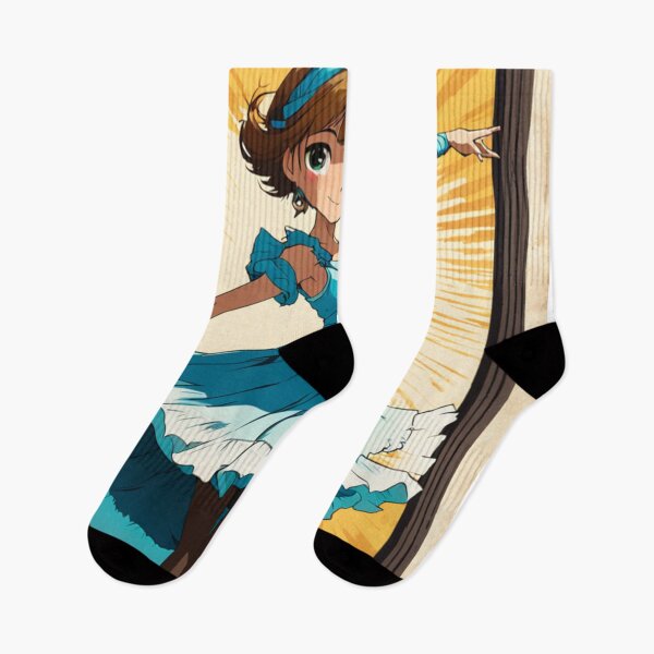 Item preview, Beautiful Cute and Sexy New Japanese Anime Girl Character in Sakimichan Retro Art Displayed in Vintage-style Aged Screen Print Movie Poster designed and sold by Butler in the Home.