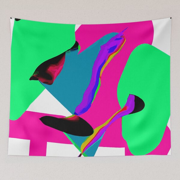 Item preview, Vibrant abstract hues dance with dynamic energy. designed and sold by blackink-design.