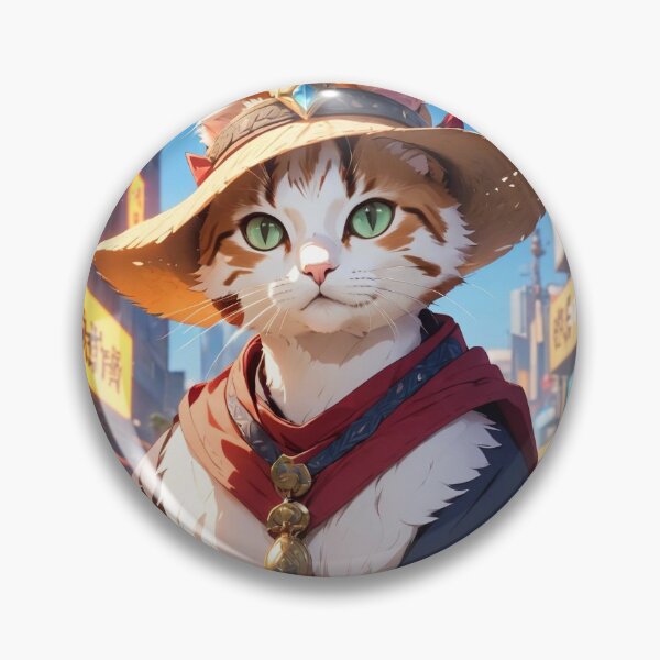 Item preview, Cat in Rodeo outfit in Anime style cartoon designed and sold by cesavision.