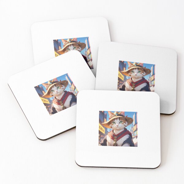 Item preview, Cat in Rodeo outfit in Anime style cartoon designed and sold by cesavision.