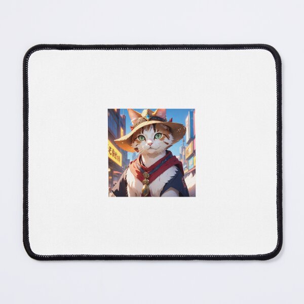Item preview, Cat in Rodeo outfit in Anime style cartoon designed and sold by cesavision.