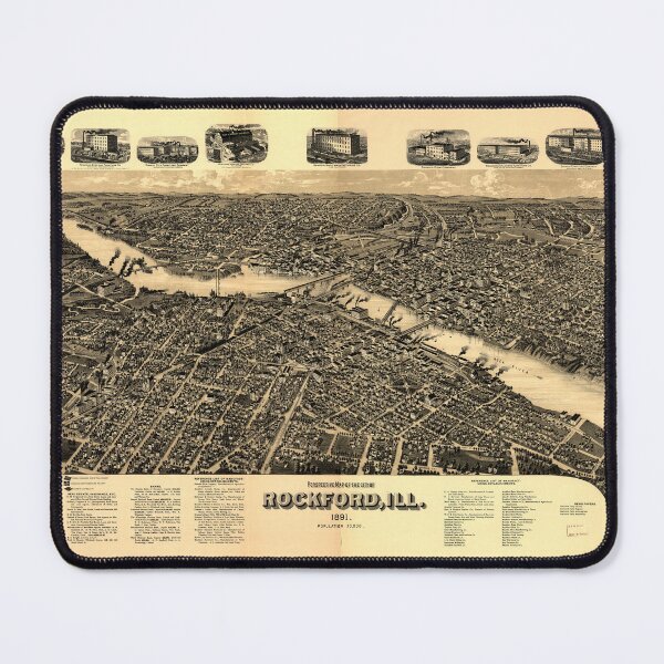 Item preview, Rockford, Illinois (1891) designed and sold by allhistory.
