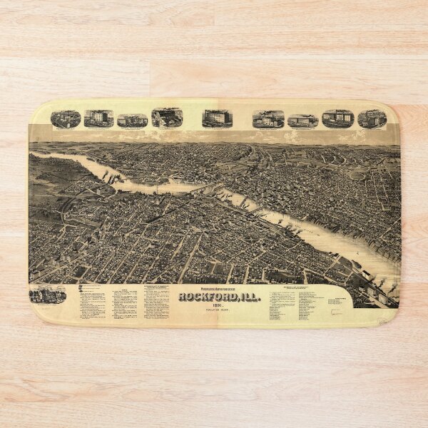 Item preview, Rockford, Illinois (1891) designed and sold by allhistory.