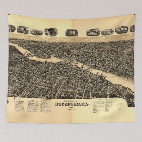 Item preview, Rockford, Illinois (1891) designed and sold by allhistory.