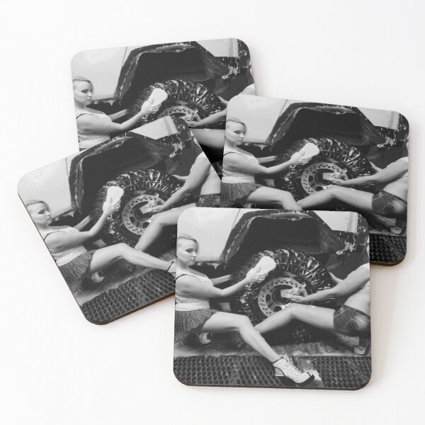 Item preview,  Sexy Women Car Wash Black and White Art  designed and sold by theniteflix.