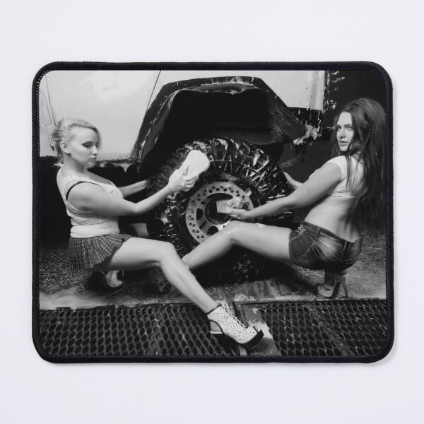 Item preview, Sexy Women Car Wash Black and White Art designed and sold by theniteflix.