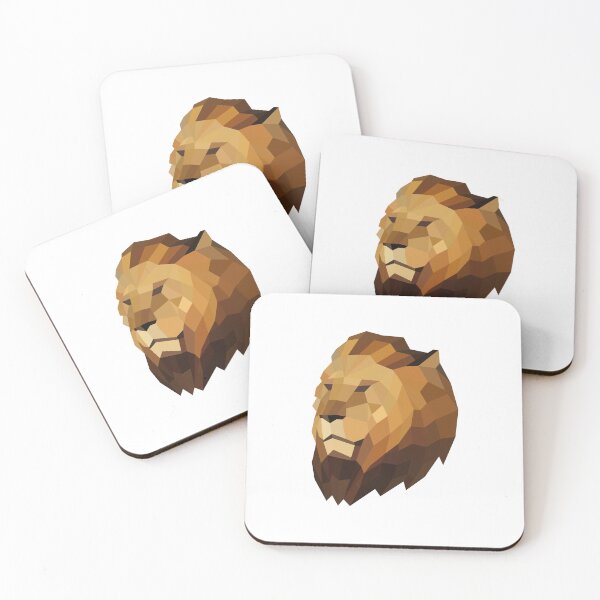 Item preview, Yellow Geometric Lion Head designed and sold by shaldesign.