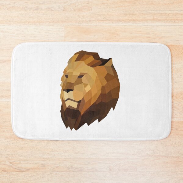 Item preview, Yellow Geometric Lion Head designed and sold by shaldesign.