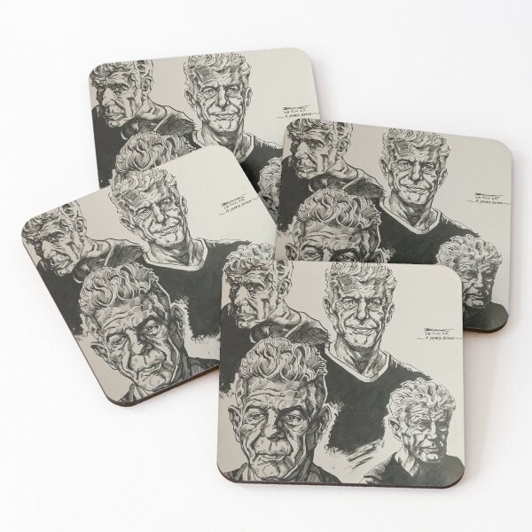 Item preview, Anthony Bourdain Illustration designed and sold by Huskyboyo.