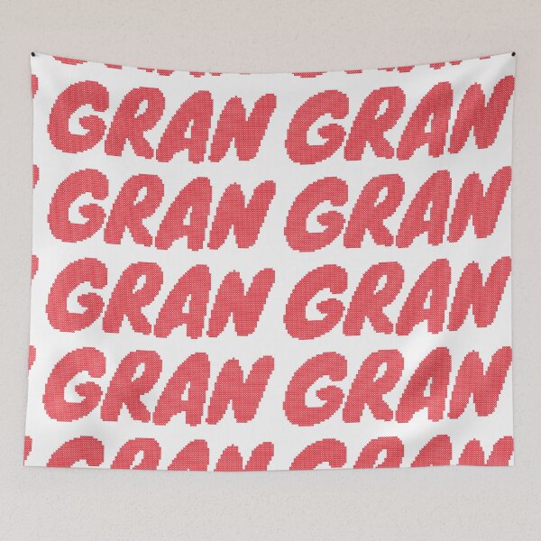 Item preview, Gran Red Faux Cross Stitch  designed and sold by CraftBazaarUK.