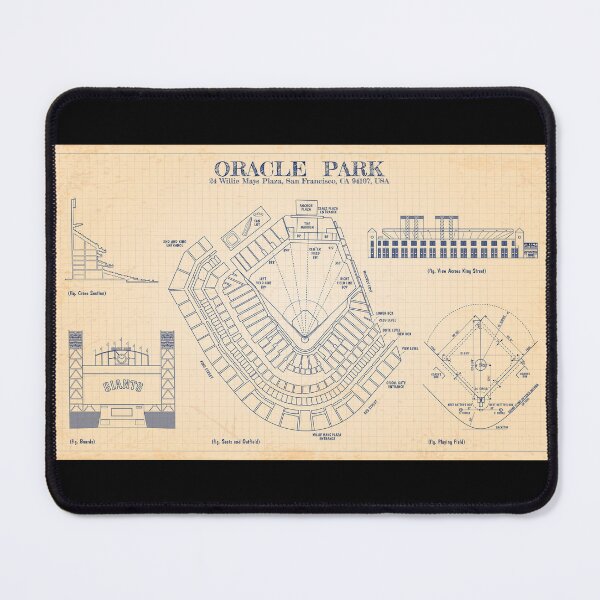 Item preview, Oracle Park (Old Blue Grid) designed and sold by BGALAXY.