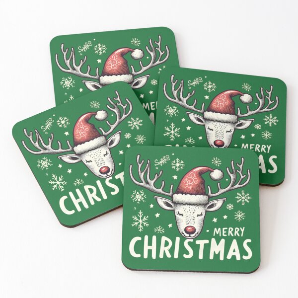Item preview, merry christmas reindeer designed and sold by peno-.