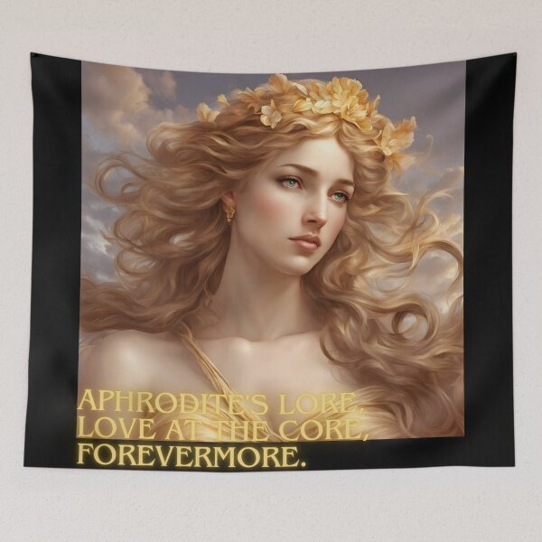 Item preview, Aphrodite Greek Goddess of Love and Beauty Quote designed and sold by TheLocoShop.