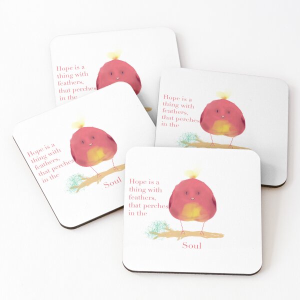 Item preview, Emily dickinson - hope is a thing with feathers (bird) designed and sold by Apricity-.