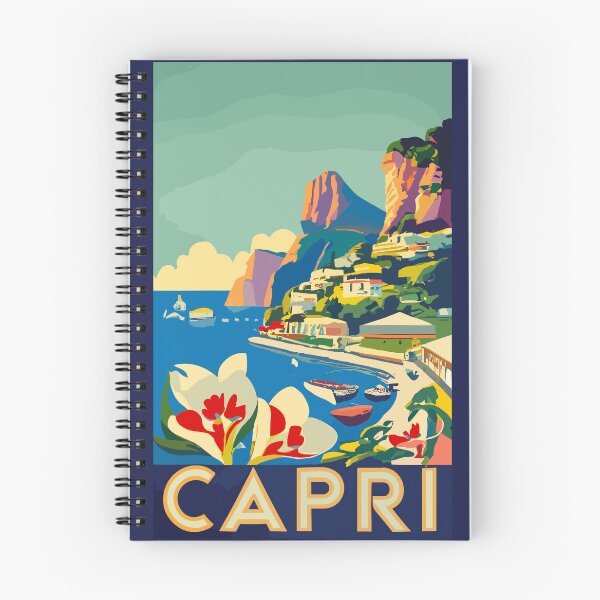 Item preview, A Vintage Travel Art of Capri - Italy  designed and sold by GoodOldVintage.