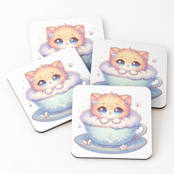 Item preview, ☆★ Kitten in a Cup (Orange) ★☆ WhimWhamWorld ✿#StayWhimsical designed and sold by whimwhamworld.
