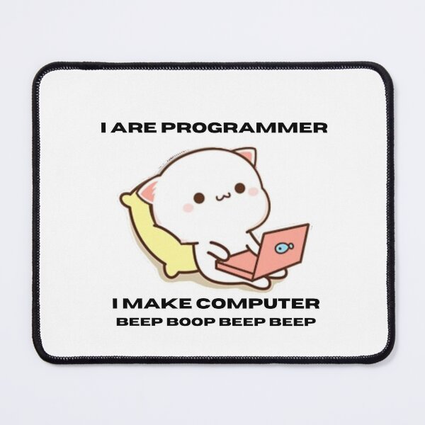 Item preview, I are programmer (cat programmer meme) funny design designed and sold by Corazo.