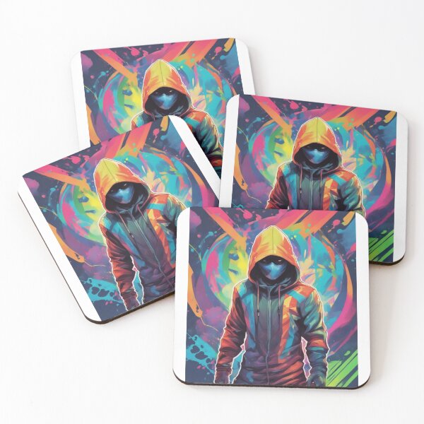 Item preview, Splash boom bang cool alien ninja with hoodie #2 designed and sold by Woodoartdesign.