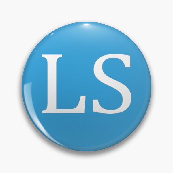 Item preview, LS Initials Monogram Elegant White Letters designed and sold by Jeallan Designs.