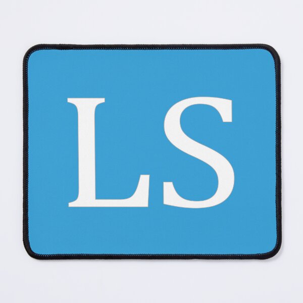 Item preview, LS Initials Monogram Elegant White Letters designed and sold by Jeallan Designs.