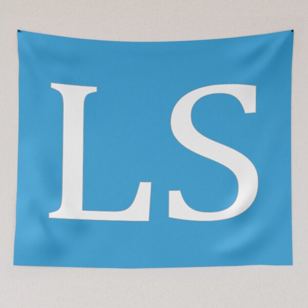 Item preview, LS Initials Monogram Elegant White Letters designed and sold by Jeallan Designs.