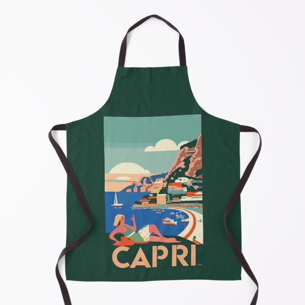 Item preview, A Vintage Travel Art of Capri - Italy designed and sold by GoodOldVintage.