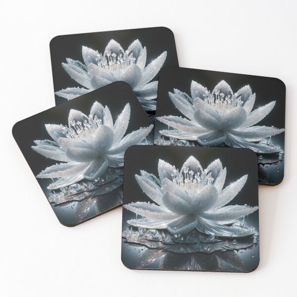 Item preview, Crystal white water lilly designed and sold by ArriesEcoArts.