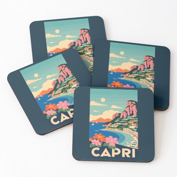 Item preview, A Vintage Travel Art of Capri - Italy  designed and sold by GoodOldVintage.