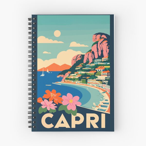 Item preview, A Vintage Travel Art of Capri - Italy  designed and sold by GoodOldVintage.