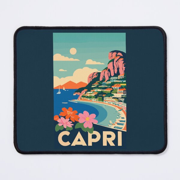 Item preview, A Vintage Travel Art of Capri - Italy  designed and sold by GoodOldVintage.