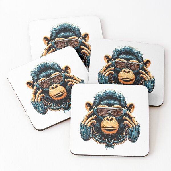 Item preview, Jungle Swinger - Cyber Chimpanzee designed and sold by MrAI-Store.